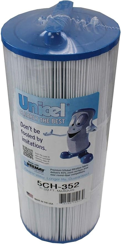 Unicel 5CH-352 35 Square Foot Media Replacement Hot Tub Spa Filter Cartridge with 151 Pleats (4 Pack)