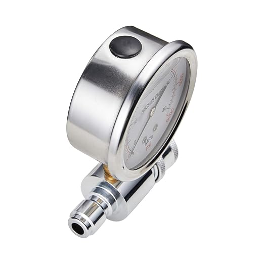 Pressure Washer Gauge, 6000 PSI, 3/8 Inch Quick Connect, Pressure Gauge for Power Washer