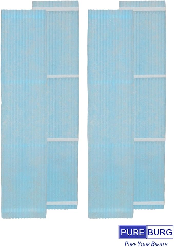 PUREBURG 4-Pack MAC-415FT-E Replacement Filter Compatible with Mitsubishi MS-A09WA-1 MS-A12WA-1 MFZ-KA Air Conditioner, No Frames,Mini Split Indoor Unit,Wall Mounted,Floor Standing