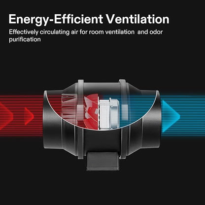 VIVOSUN Grow Tent Ventilation System, 4 Inch Inline Duct Fan with Speed Controller, 4'' Carbon Filter, and 8ft. Ducting Combo, Air Cooling and Filtration Kit for Grow Tent, Hydroponics (Pack of 2)