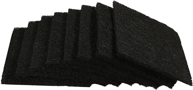 Resinta 8 Pack Activated Carbon Compost Caddy Filters Kitchen Compost Collector Replacement Filters Compatible with ECO 2000 Compost Collector (0.2 Inch Thickness)
