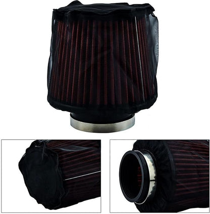 Air Filter Protective Cover, Universal Air Intake Filter Sock Cover Air Cleaner Protective Cover forHigh Flow Air Intake Filters (Large)