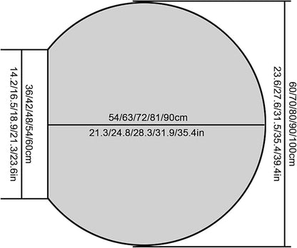 Half circle mirror，half circle mirrors for wall，half moon mirrors for wall，Dimmable LED Vanity Mirror Half Circle,Illuminated Mirror with Demister Pad, Anti-fog bathroom mirror，3 colours dimmable(Warm