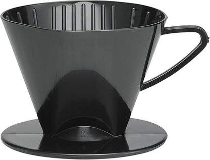 Fino Pour-Over Coffee Brewing Filter Cone, Number 2-Size, Black, Brews 2 to 6-Cups