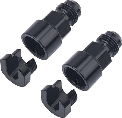 EVIL ENERGY 6AN Male to 5/16" Quick-Disconnect Female EFI Fuel Rail Fitting Aluminum 2PCS