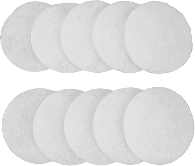Air Filter G3 for Helios ELF-DLV 125, 10 Pack, 110 mm Diameter, Synthetic PET Fiber, Coarse Dust Retention, for ISO Coarse 50%, F1F1K1 Fire Rating, Up to 100°C
