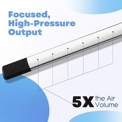 39" Air Filter, Radiator Cleaning Wand for High Efficiency Cooling Systems and Radiators, Air Cleaning Wands for Blow out Wash out Kit, Home Car Truck Power Washer Wand