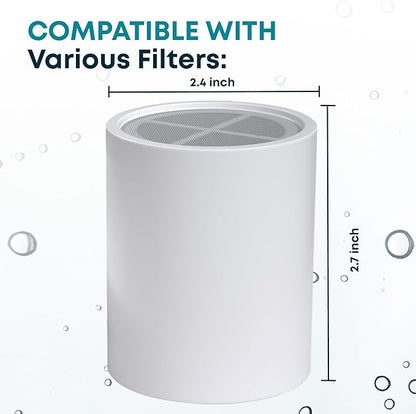 AquaHomeGroup 20-Stage Premium Shower Filter Replacement Cartridge with Spin Propeller 2-Pack (No Housing) - Water Filter Refill Compatible with Any Shower Filter of Similar Design 15 and 20 Stages