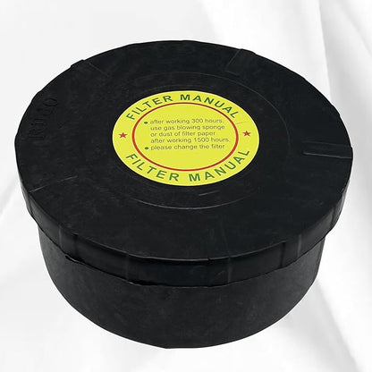 generic 1pcs 32mm/1.25Inch Air Compressor Noise Reducer Silencer Filter,Plastic Shell Round Muffler Filter, Black