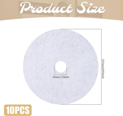 10 PCS Dryer Filter Replacement Circle, Portable Dryer Filter, Universal Dryers Lint Filtering Cloth for Various Brands Dryers
