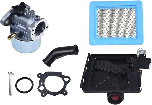 Carburetor Air Filter Cleaner Set Compatible with 799868 795259 498170 799872 694202 497586 for Craftsman Walk-Behind Mowers Replacement Kit for Outdoor Power Equipment