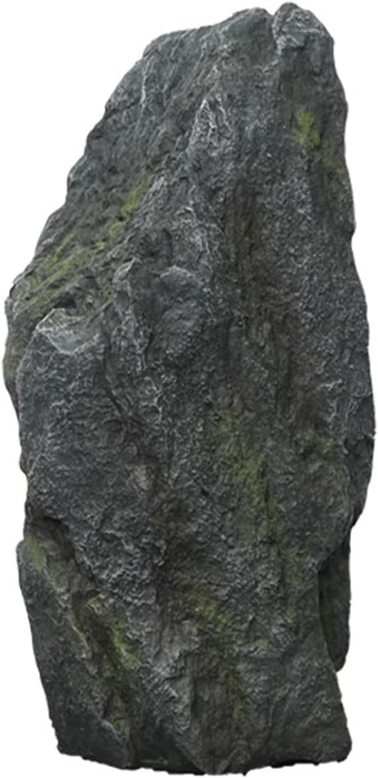 Outdoor Fake Rock Cover Realistic Lightweight Fiberglass Artificial Landscape Boulder Enclosure Protection Dome for Well Pump Septic Tank Electrical Boxes R (P)