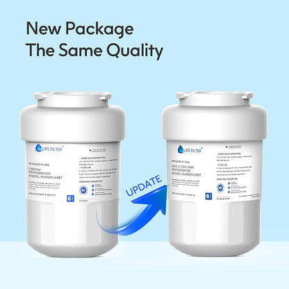 Lifefilter Replacement for MWF Refrigerator Water Filters, MWFP, HDX FMG-1, MWFA, GWF, GSE25GSHECSS, WFC1201, RWF1060, 197D6321P006, 9991, PC75009, 2 Pack