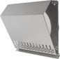 Vent Systems 8" Inch Air Supply Vent Cover with Rubber Gasket - Stainless Steel - Robust Weatherproof Outdoor Air Intake Box - Duct or Surface Mounting - Rain and Snow Protection
