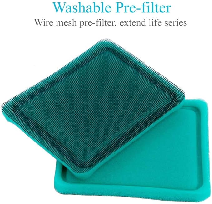 HOODELL 3 Pack 491588S Air Filter with Pre Filter, Compatible with 491588 493537 493537S Toro 20332 Craftsman 33644, Push Lawn Mower Air Cleaner