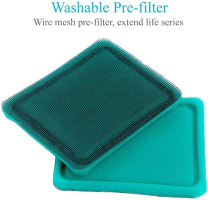 HOODELL 3 Pack 491588S Air Filter with Pre Filter, Compatible with 491588 493537 493537S Toro 20332 Craftsman 33644, Push Lawn Mower Air Cleaner