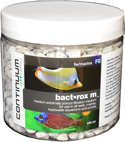 Continuum Aquatics Bact Rox M - Porous Biological Filter Media for use in Ponds, Reefs, Marine, and Freshwater Aquariums, Medium, 500 ml