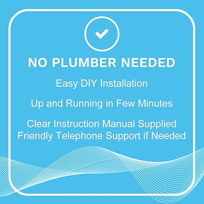 EDDY Inductive No Salt Water Softener Alternative | Electronic Water Descaler for Whole House | Reduces Limescale | Electromagnetic Water Conditioner