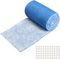 Air Vent Filters Roll, 12" x 120" Cut to Size Air Filters with 66PCS Hook&Loop Fasteners (50+ Filters), MERV 8 Triple Filtration Vent Filter Material for Home Floor, Ceiling, HVAC, AC(12x120 inch)