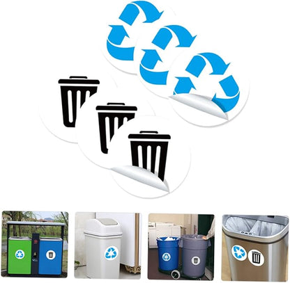 DECHOUS 1set Self-Adhesive Garbage Sorting Label Stickers of Waste Container Decals PVC Decals for Classification Office Outdoor Use