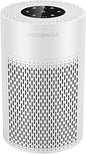 MEGAWISE True HEPA Air Purifier EPI235A, 3-Stage Filtration, Quiet 24dB Operation, Manages Airborne Particulates & Pet Hair , Perfect for 215 sq ft Rooms, White