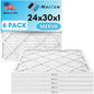 NAIZEN Air Filter Replacement Set, 24x30x1 inches, MERV 8, 6 Pack, Pleated