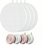 4 Pack Nail Dust Collector Replacement Filter, Compatible with MelodySusie HPro & SProR, Reusable Filters for Nail Dust Vacuum Machine, Round Shape