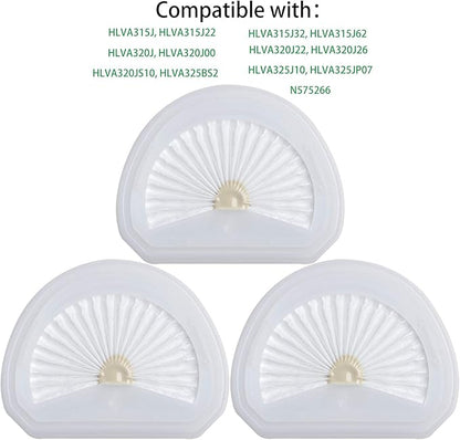 4Pack VLPF10 Replacement Filters Compatible with Black and Decker Hand Vacuum Filter Model # HLVA320J00 HLVA315j & N575266