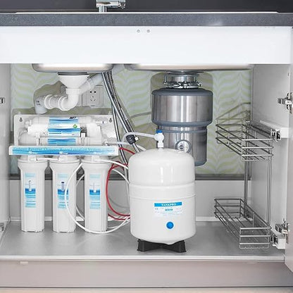 Geekpure 6-Stage Reverse Osmosis RO Drinking Water Filter System with Alkaline pH+ Filter-75 GPD