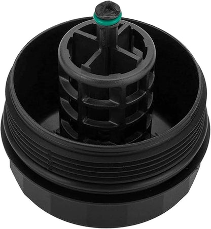 LINGYAO 11427525334 Oil Filter Cap Housing Cover for BMW 328i 325i 330i 335i 528i 535i X1 X3 X5 X6 - Engine Oil Filter Housing Replacement Cap, OEM Fit, Durable Plastic