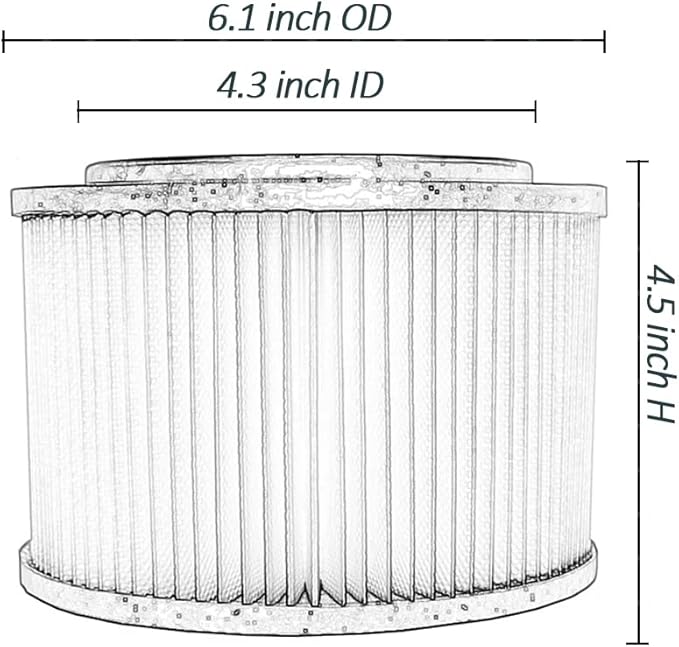 CBT Supply Replacement for Craftsman 17810 9-17810 9 17810 All Purpose Cleaner 3 & 4 Gallon Shop Vac Wet Dry Vacuum Filter 2 Pack