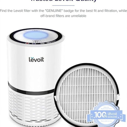 LEVOIT LV-H132 Replacement Filter, Genuine LV-H132-RF Air Purifier Filters, High-Efficiency Activated Carbon for Removal of Smoke, Odor, Allergens, Pollen, 2 Pack