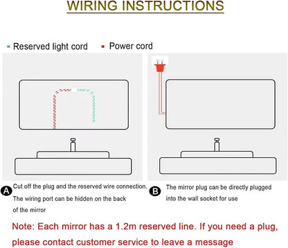 Smart Lighted Bathroom Mirror for Wall，Illuminated LED Bathroom Mirror，Lighted Bathroom Makeup，Waterproof，Shatterproof，with Touch Sensor/Dimming/Demister pad(H70*W90cm/H27.6*W35.4IN)
