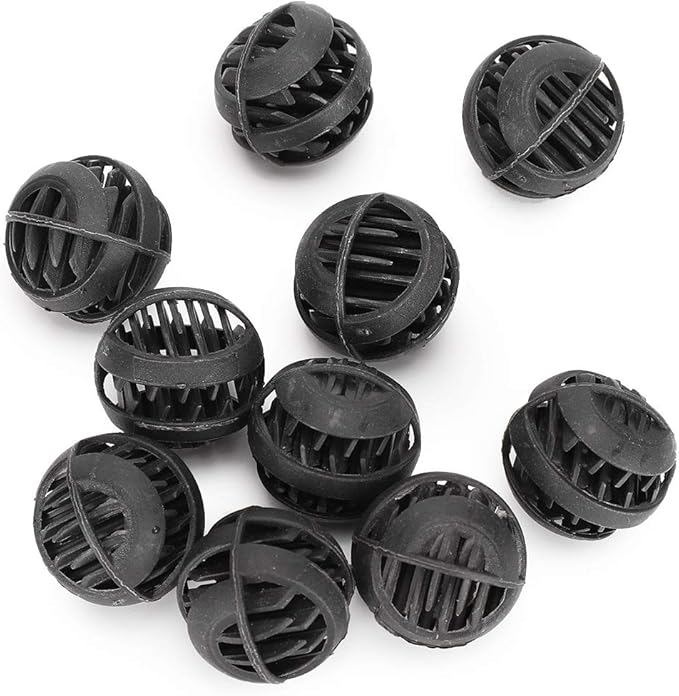 30 Pack Biofiltration Filter Balls, Removes and Nitrites, Reusable Plastic, for Freshwater and Seawater Aquariums