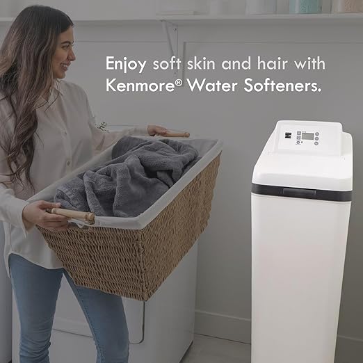 Kenmore Elite 520 Hybrid Water Softener & Whole House Filtration System – NSF-Certified 2-in-1 Softener + Filter – Great Tasting Drinking Water from Whole Home Softener