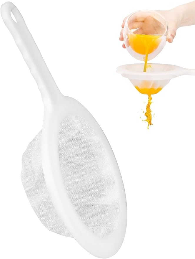 AKOAK 1 Pack Mesh Screen Fruit Juice Filter Net Superfine Mesh Handle Type Strainer is Used for Filtering Tea, Wine, Milk, Soy Milk, Oil, Coffee (200 Mesh)