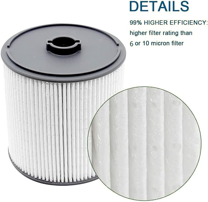 AULDAY Fuel Filter Fits for Ram 2500 3500 4500 5500 6.7L 2019 2020 2021 2022 Diesel Engine For Ram 1500 2020 3.0L V6 Eco Diesel Frame Chassis Mounted OE# 68436631AA PF46152