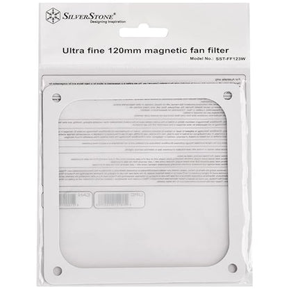 Silverstone Technology FF123W 120mm Ultra Fine Fan Filter with Magnet, SST-FF123W