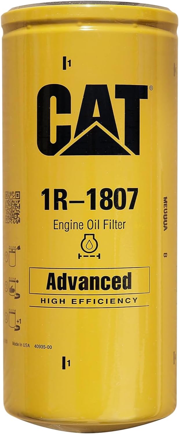 Caterpillar 1R-1807 Advanced High Efficiency Oil Filter (Pack of 3)