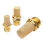 Beduan 3 Pcs Pneumatic Brass Exhaust Muffler Filter, 1/2" Male Thread Hex Sintered Silencer Air Line Fitting