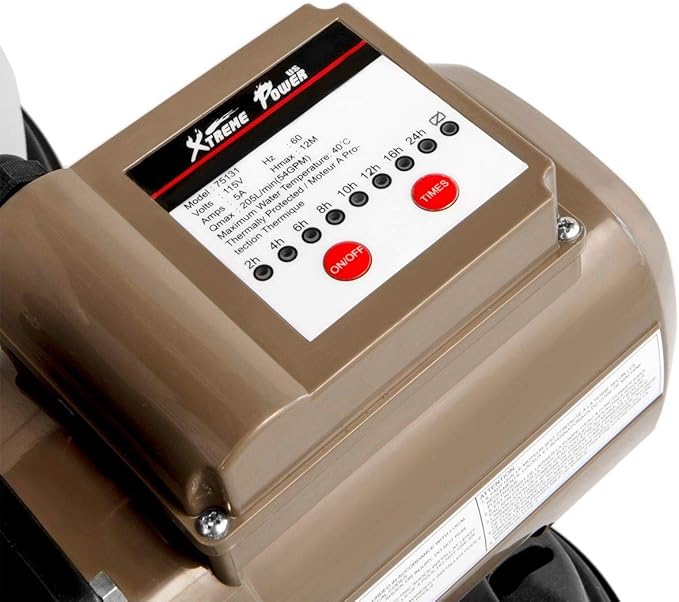 XtremepowerUS 16" Sand Filter Swimming Pool 3/4 HP Pool Pump Timer 15,000GAL Above Ground Pool Set