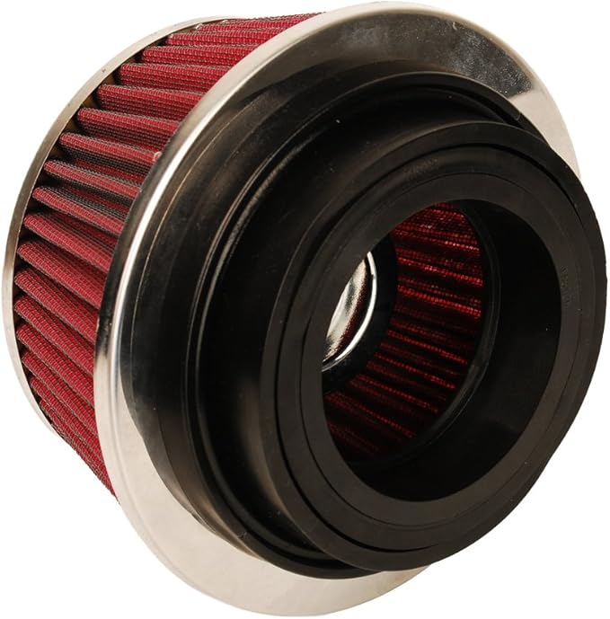 HIFROM 8161 Universal Clamp-On Air Filter Black Small Round Reverse Tapered fit 3 inch, 3 1/2 inch and 4 inch tubes