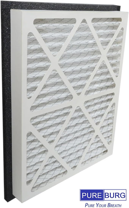 PUREBURG 20x30x3 Replacement Filter Compatible with Zephyr VGF Series 20x30x3 Whole Home Return Air Grille Filter,2-Pack Merv13