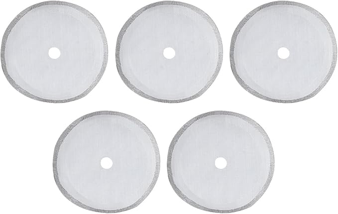 5Pcs 304 Stainless Steel Coffee Mesh Filter Portable Reusable Cofffe Pot Mesh Filter Coffee Making Tool Mesh Accessory (Large-1000ml)