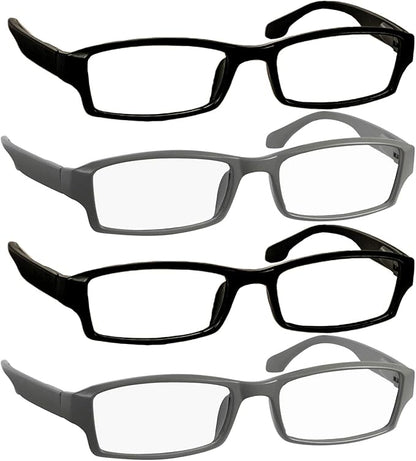 TruVision Readers Reading Glasses, Comfort Spring Hinges for Men and Women, 9501HP