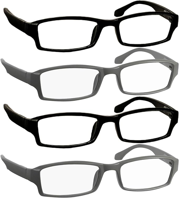 TruVision Readers Reading Glasses, Comfort Spring Hinges for Men and Women, 9501HP