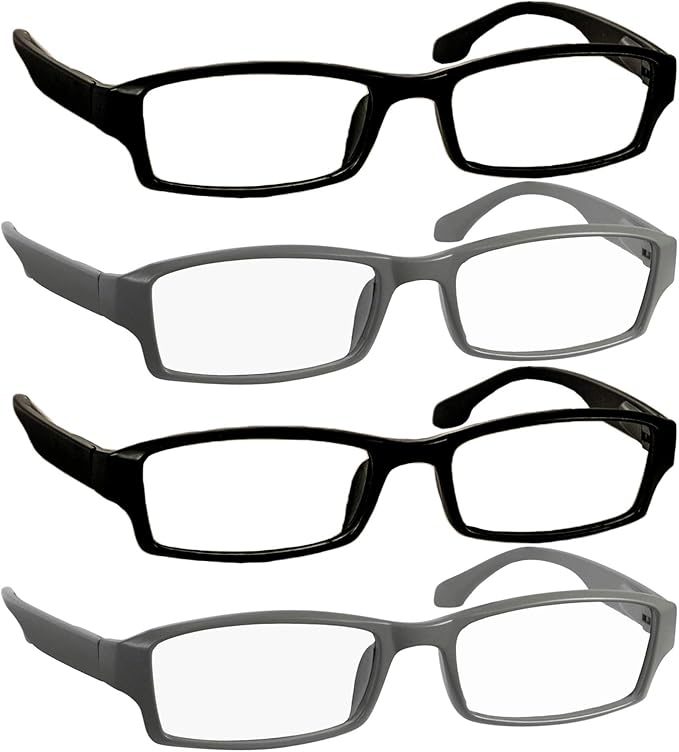 TruVision Readers Reading Glasses, Comfort Spring Hinges for Men and Women, 9501HP