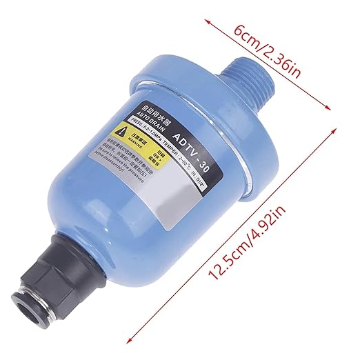 ADTV-30 G1/2 1.5 Mpa Auto Drain Valve Floating Drainer for Air Compressor DN15 Mini Air Filter Simple Automatic Drainer