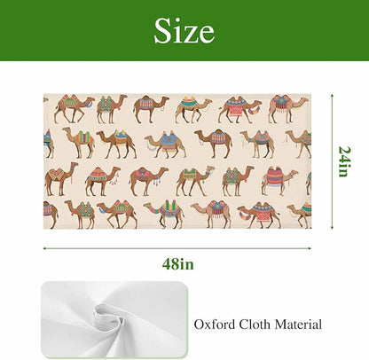 Fluorescent Light Covers for Ceiling Lights Desert Camel Magnetic Light Filters 3 Pack 4x2 ft Vintage Southwest Date Trees Ceiling Lights Cover for Classroom Office School Home Drop Lamp Decor