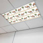 Fluorescent Light Covers for Ceiling Lights Desert Camel Magnetic Light Filters 1 Pack 4x2 ft Boho Southwest Date Trees Ceiling Lights Cover for Classroom Office School Home Drop Lamp Decor